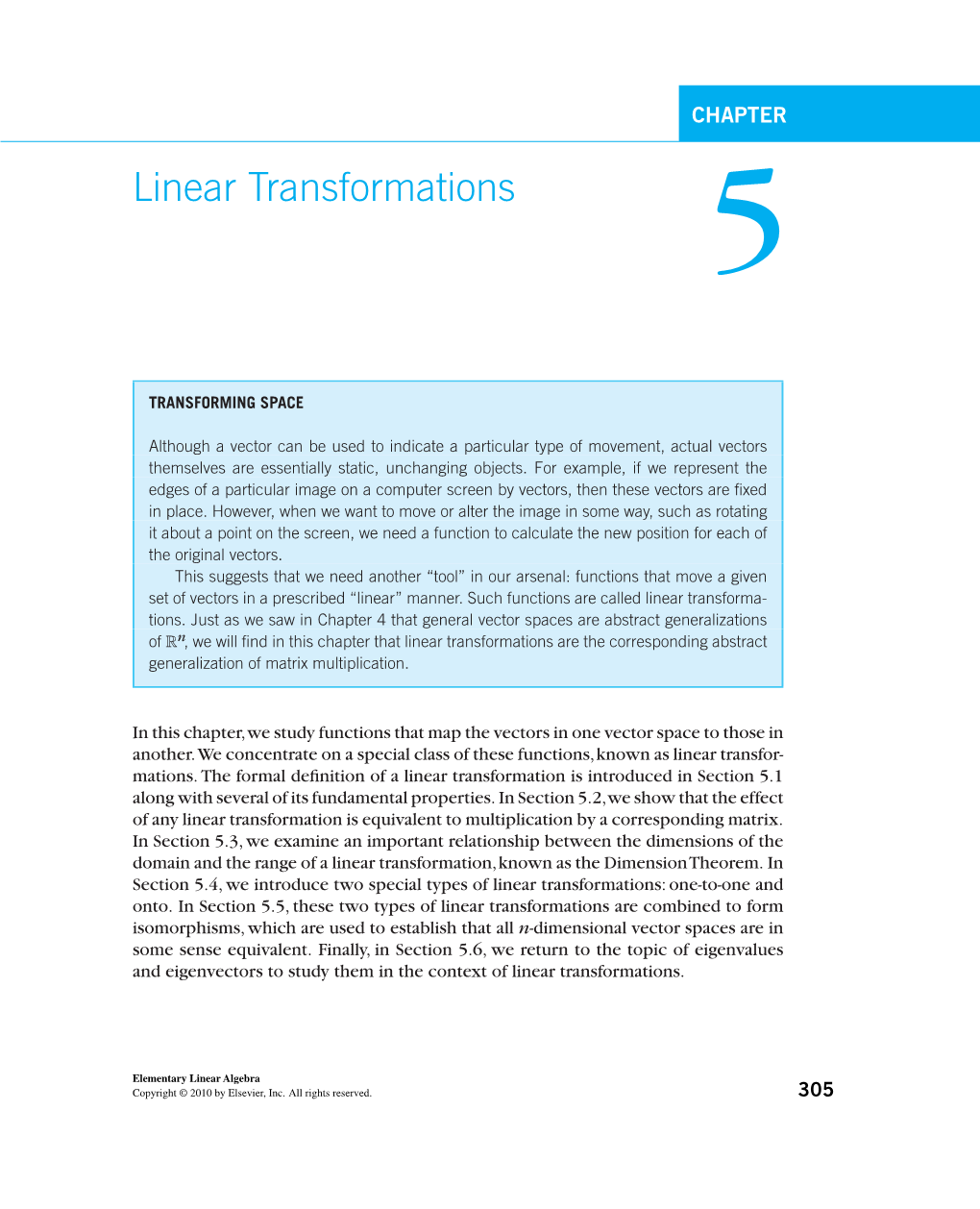 Linear Transformations 5