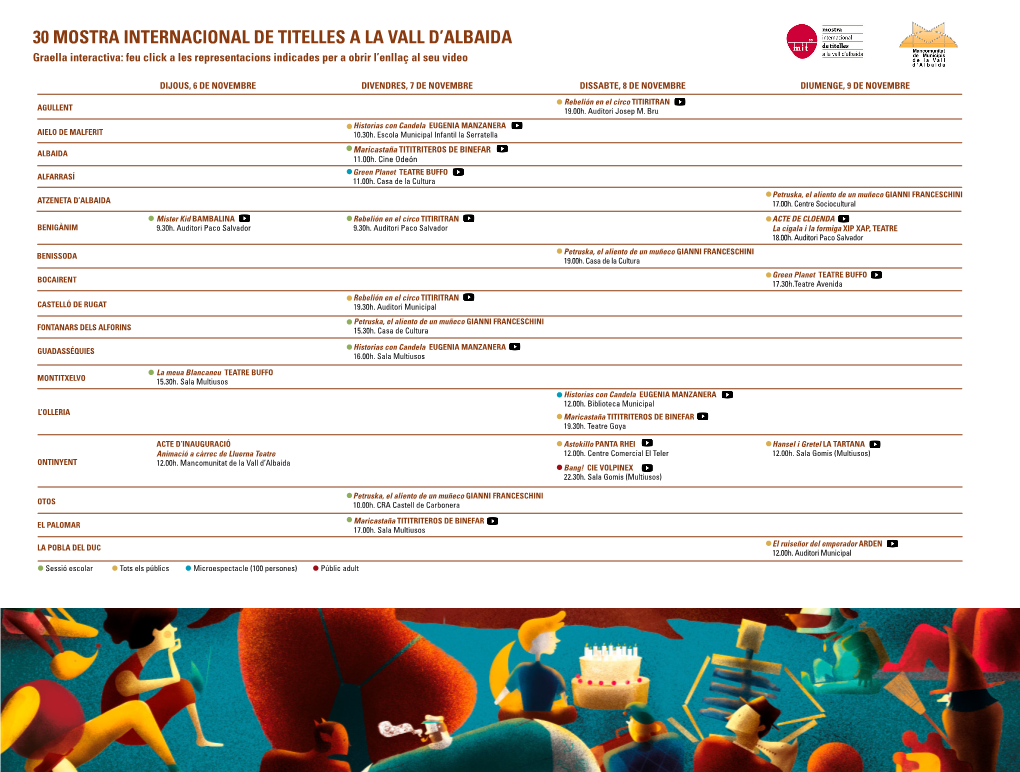30 Mostra Internacional De Titelles a La Vall D'albaida