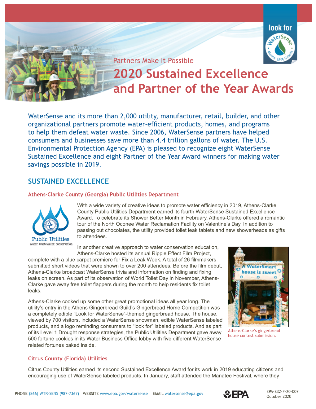 Partners Make It Possible, 2020 Partners of the Year and Sustained Excellence Awards