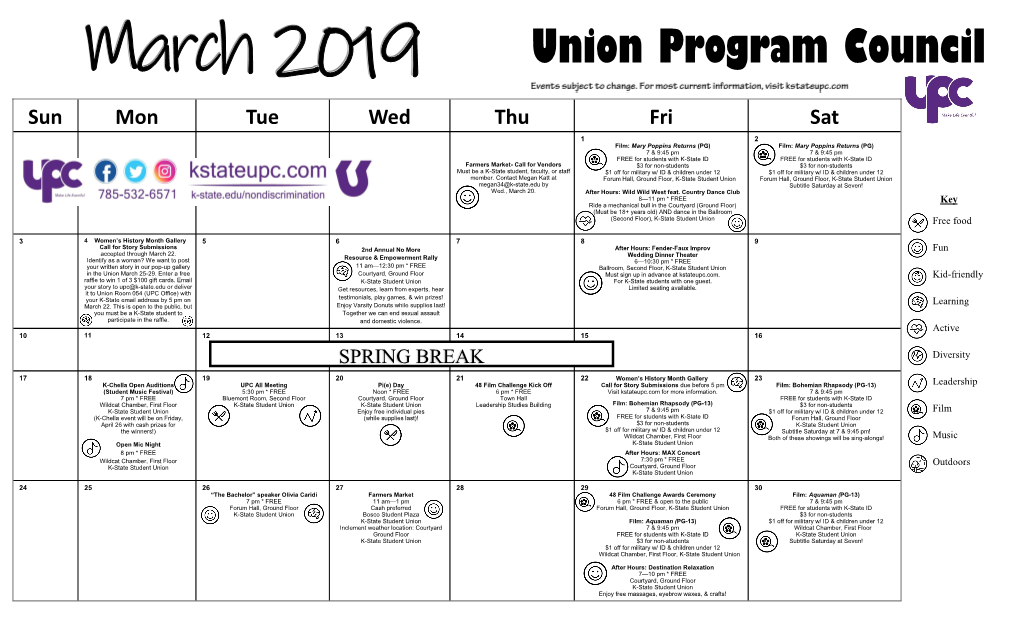 March 2019 Union Program Council