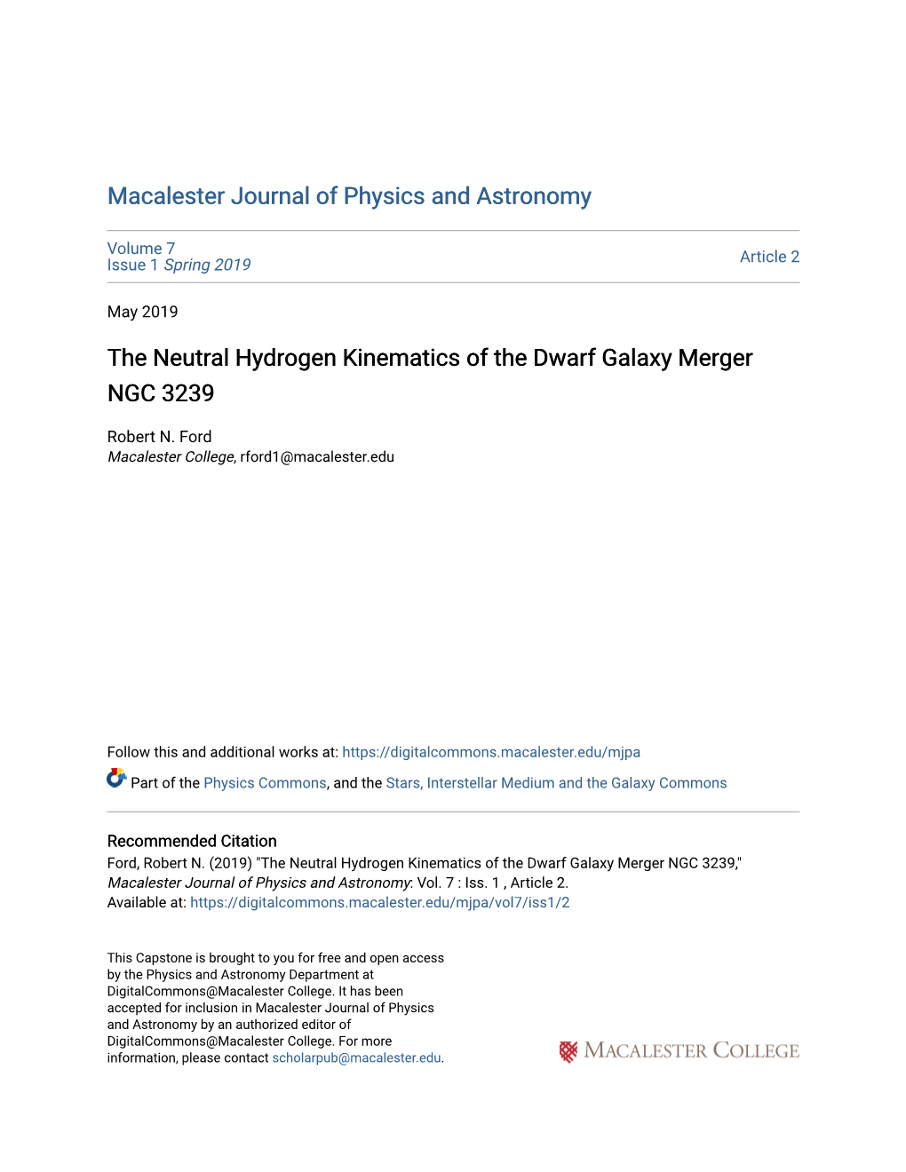 The Neutral Hydrogen Kinematics of the Dwarf Galaxy Merger NGC 3239