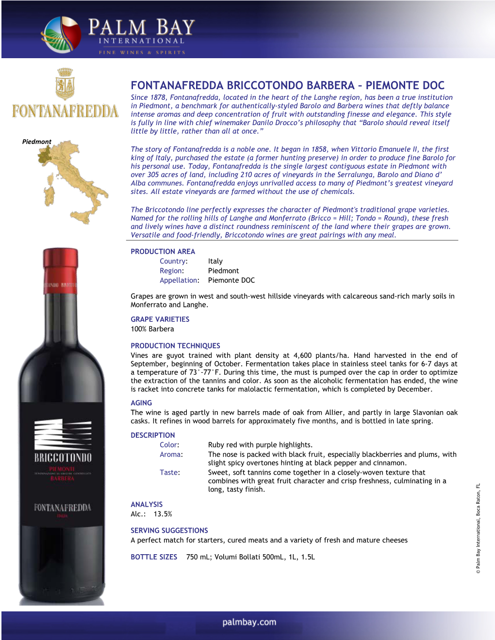 Fontanafredda Briccotondo Barbera