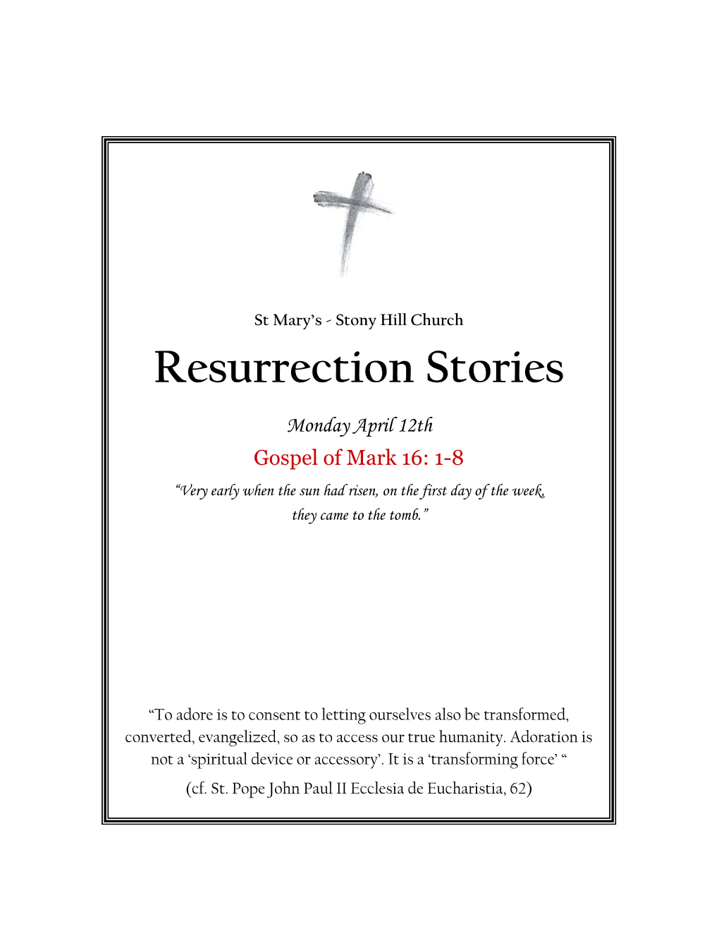 Resurrection Stories