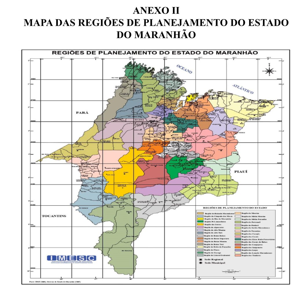 Região Dos Timbiras Aldeias Altas, Caxias, Coelho Neto ANEXO II