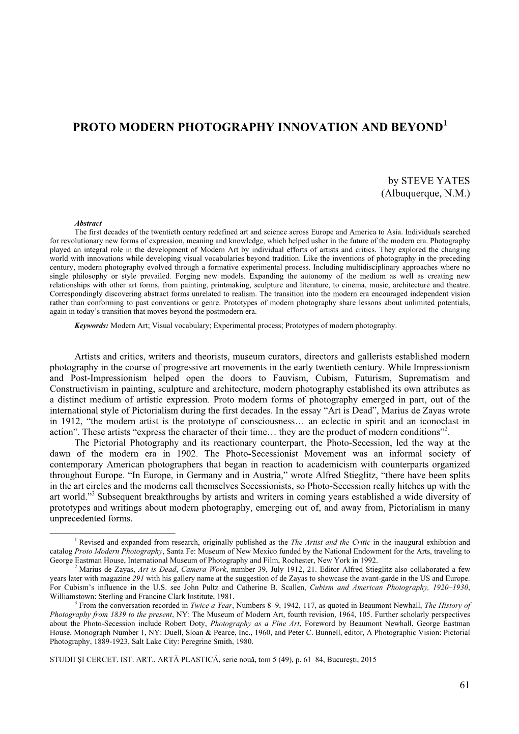 Proto Modern Photography Innovation and Beyond1