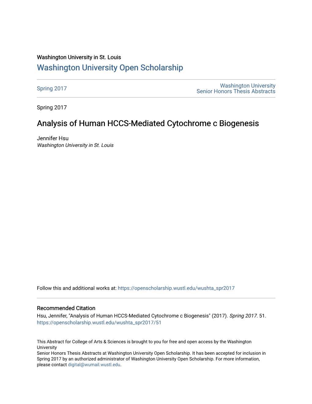 Analysis of Human HCCS-Mediated Cytochrome C Biogenesis