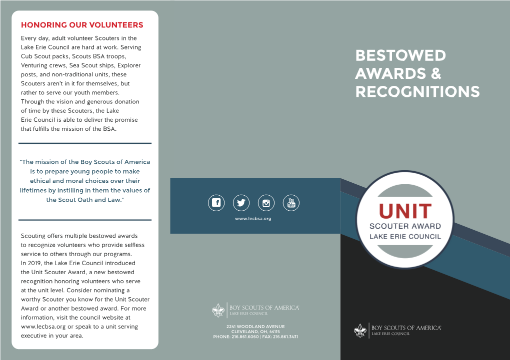 Council Awards Overview Brochure