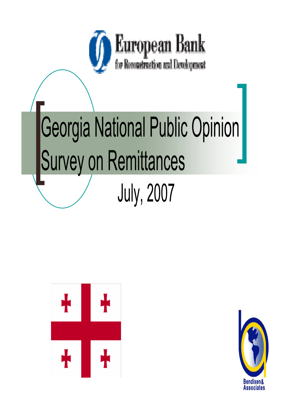 Georgia National Survey on Remittances [EBRD