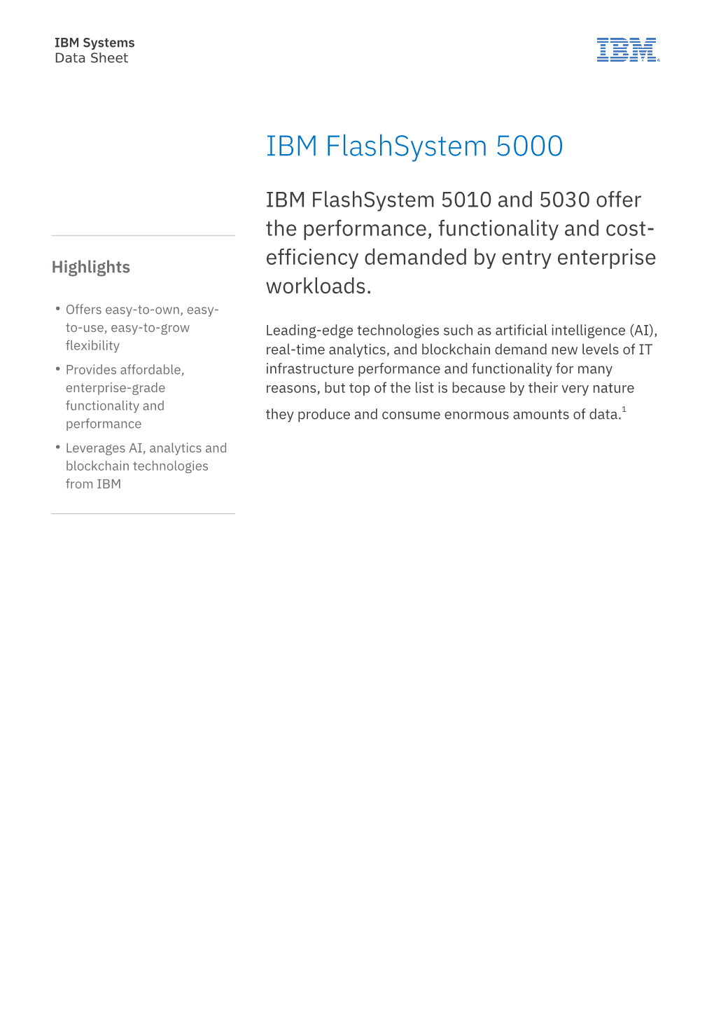 IBM Flashsystem 5000