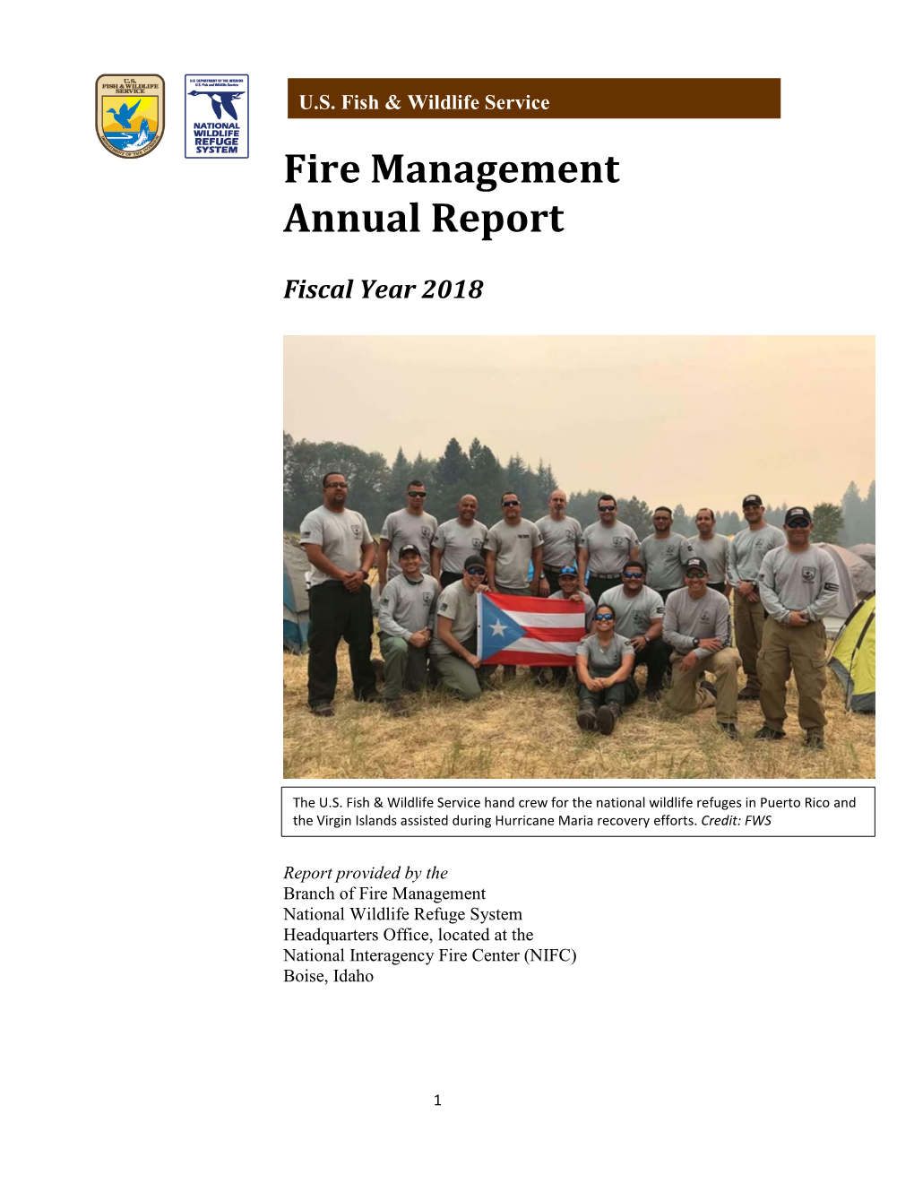 Fire Management Annual Report