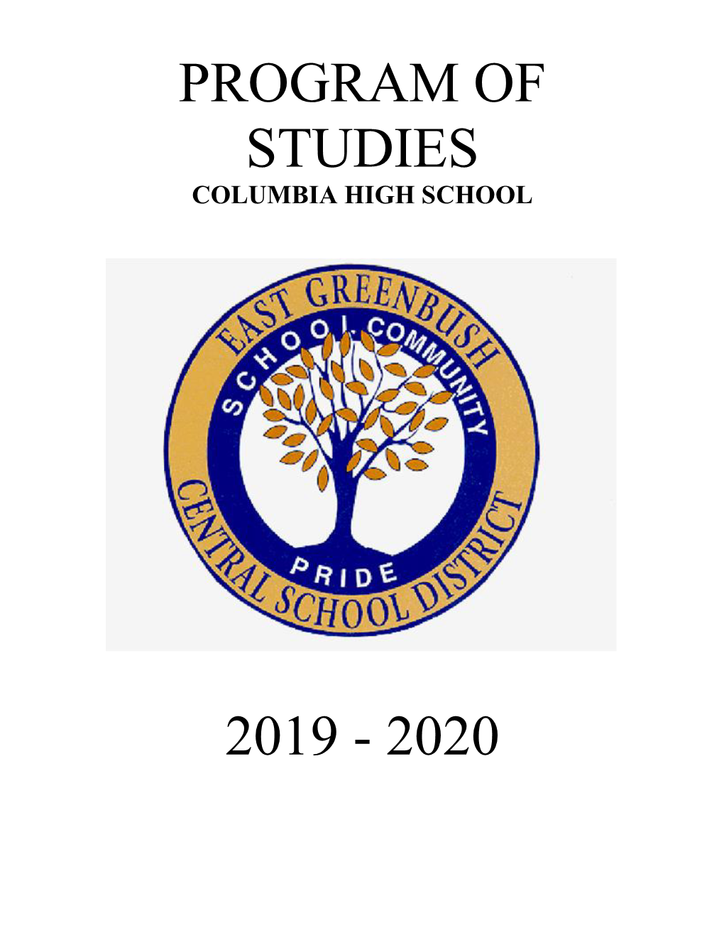 Program of Studies 2019