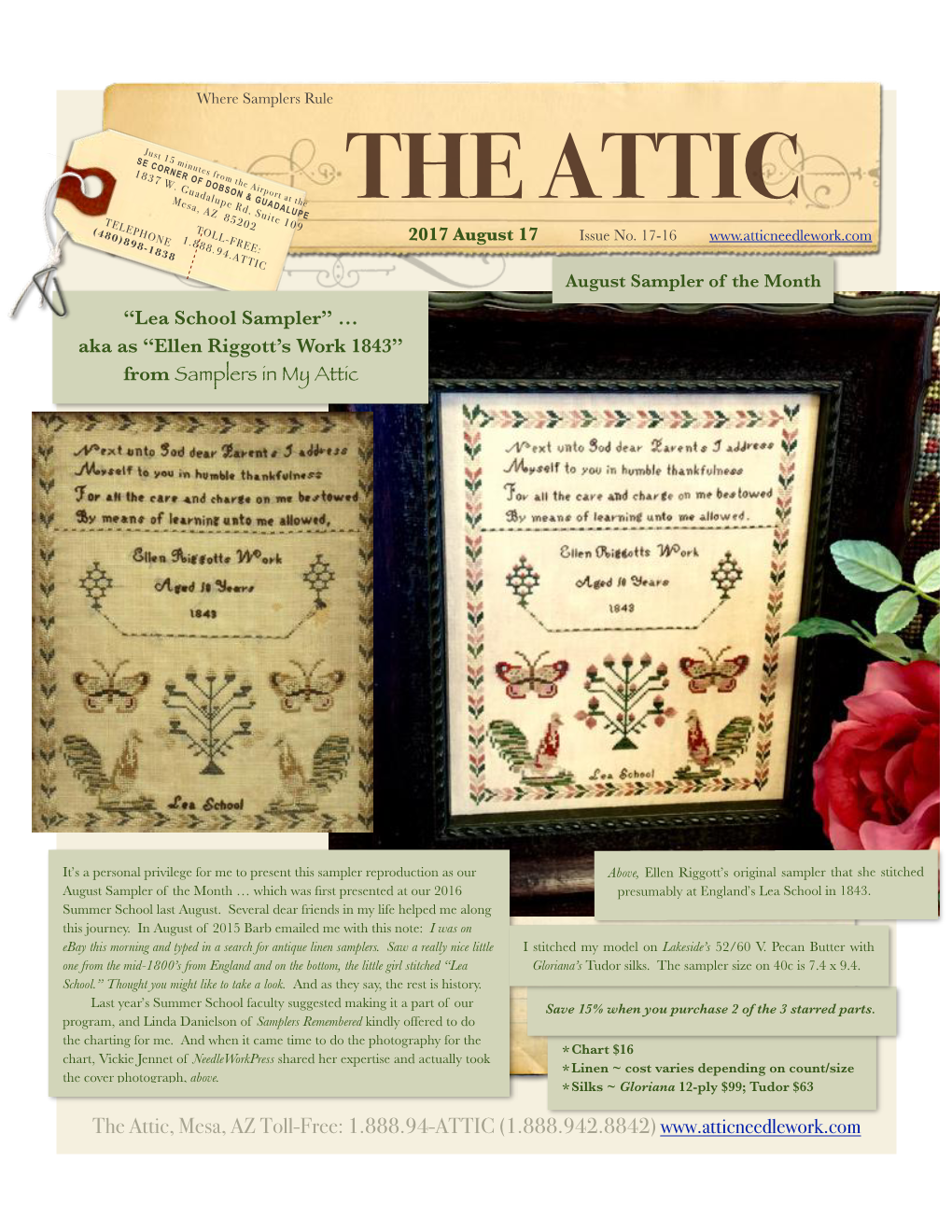 Attic Sampler Newsletter 08162017