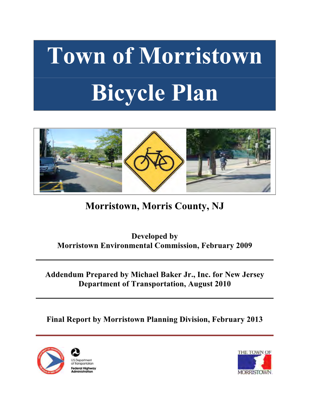 Town of Morristown Bicycle Plan