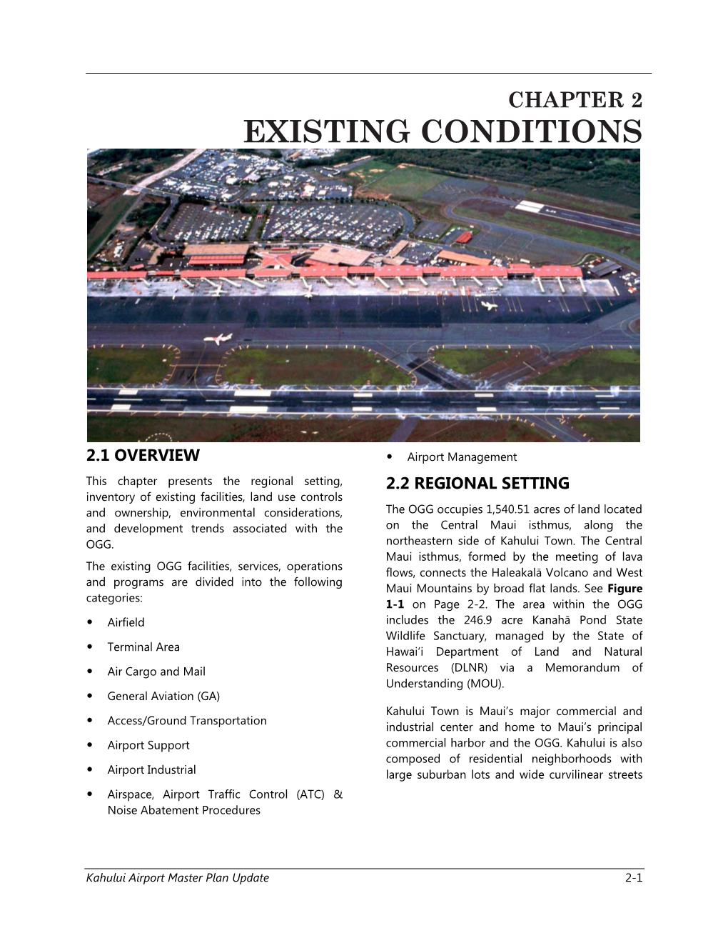 Chapter 2 – Existing Conditions
