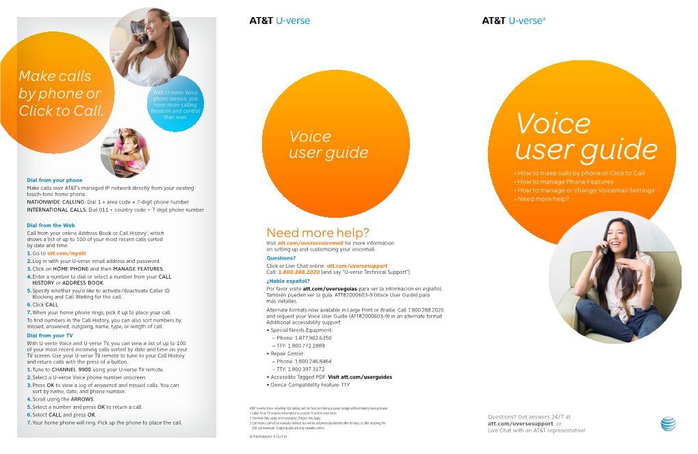 AT&T U-Verse® Voice User Guide