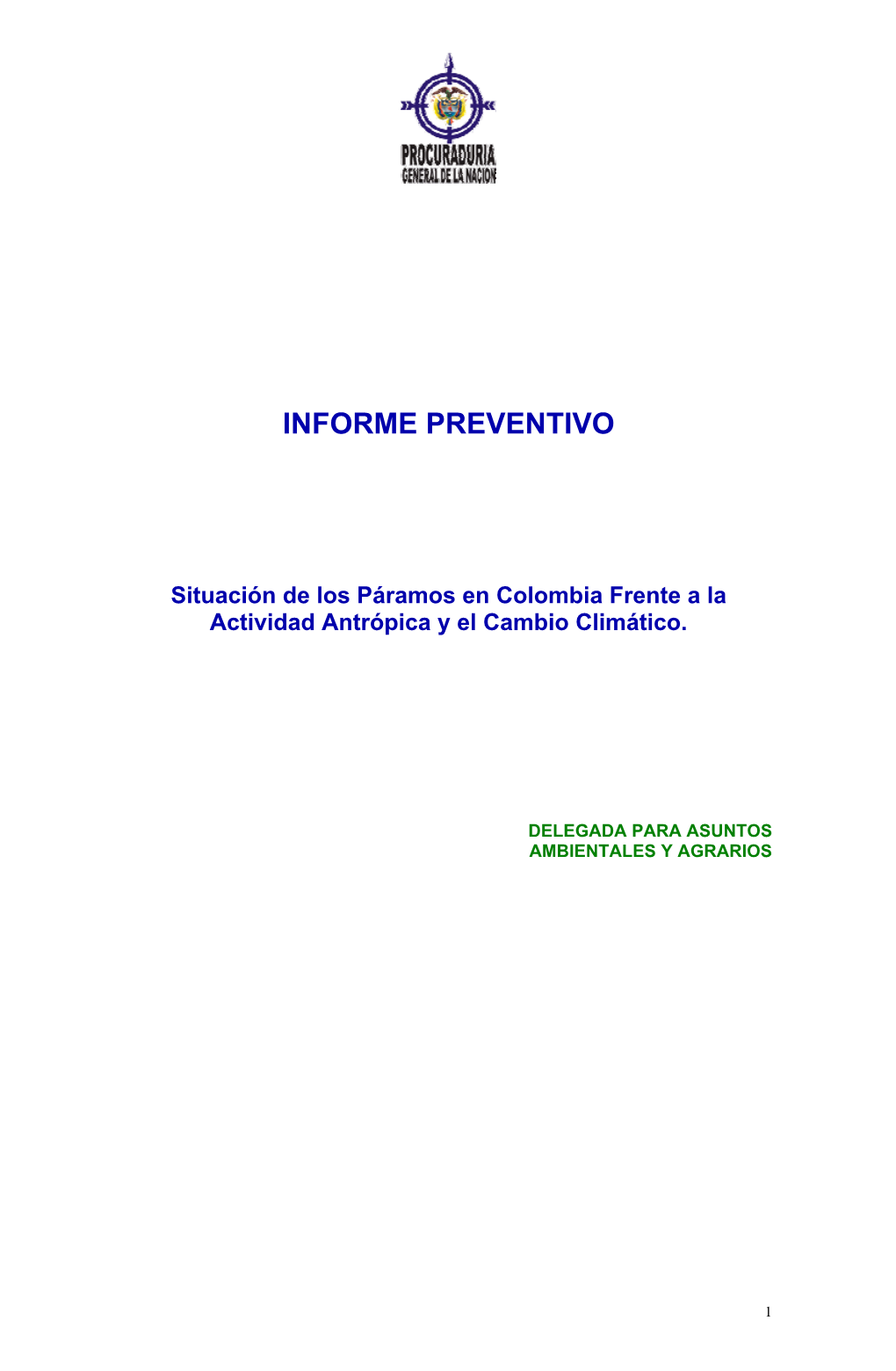 Informe Preventivo