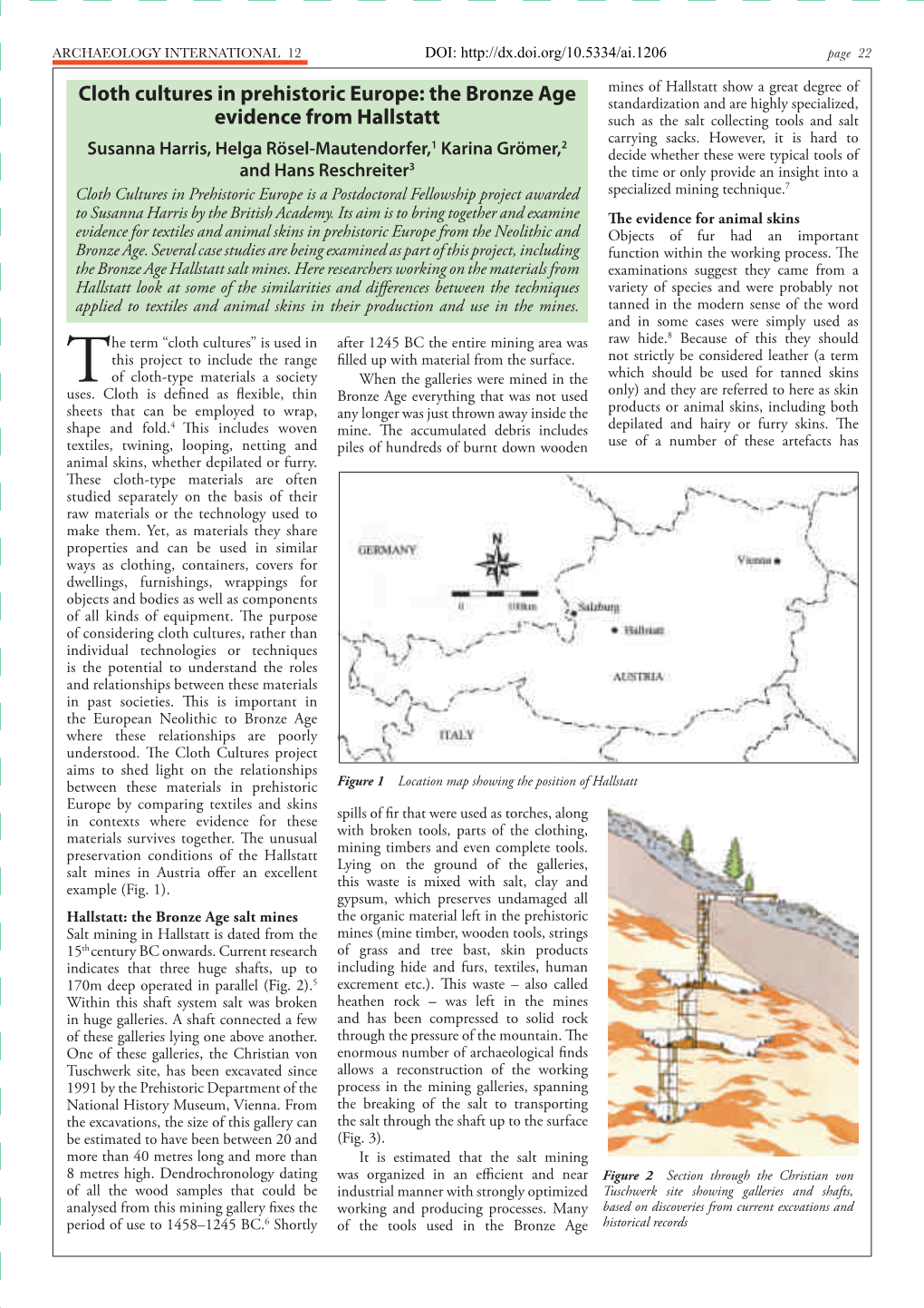 The Bronze Age Evidence from Hallstatt Archaeology International