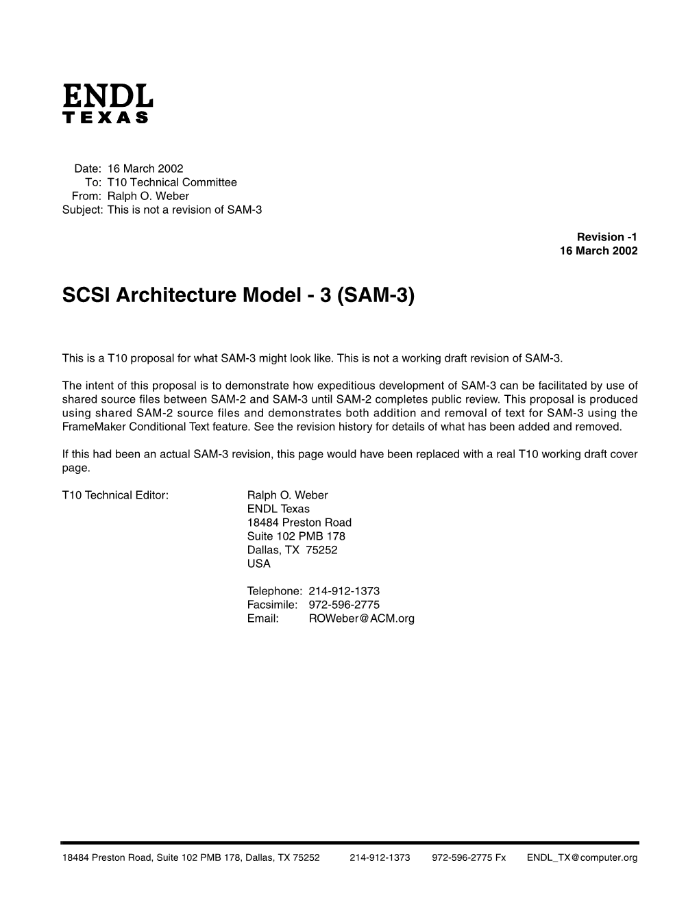 SCSI Architecture Model - 3 (SAM-3)