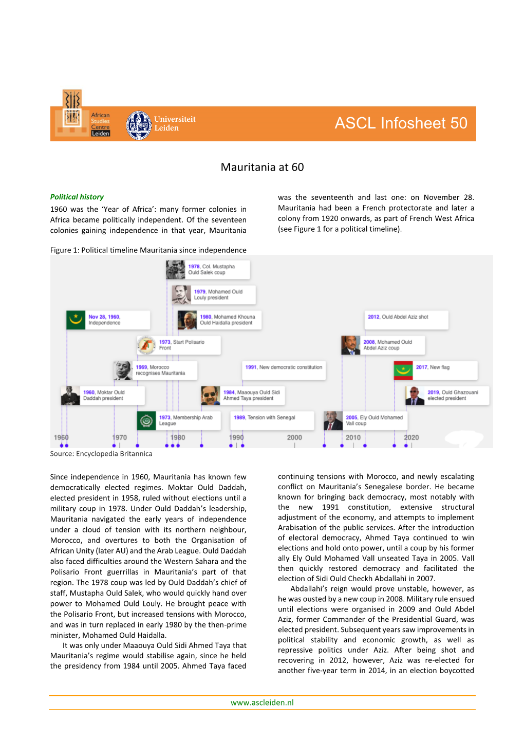 ASCL Infosheet 50