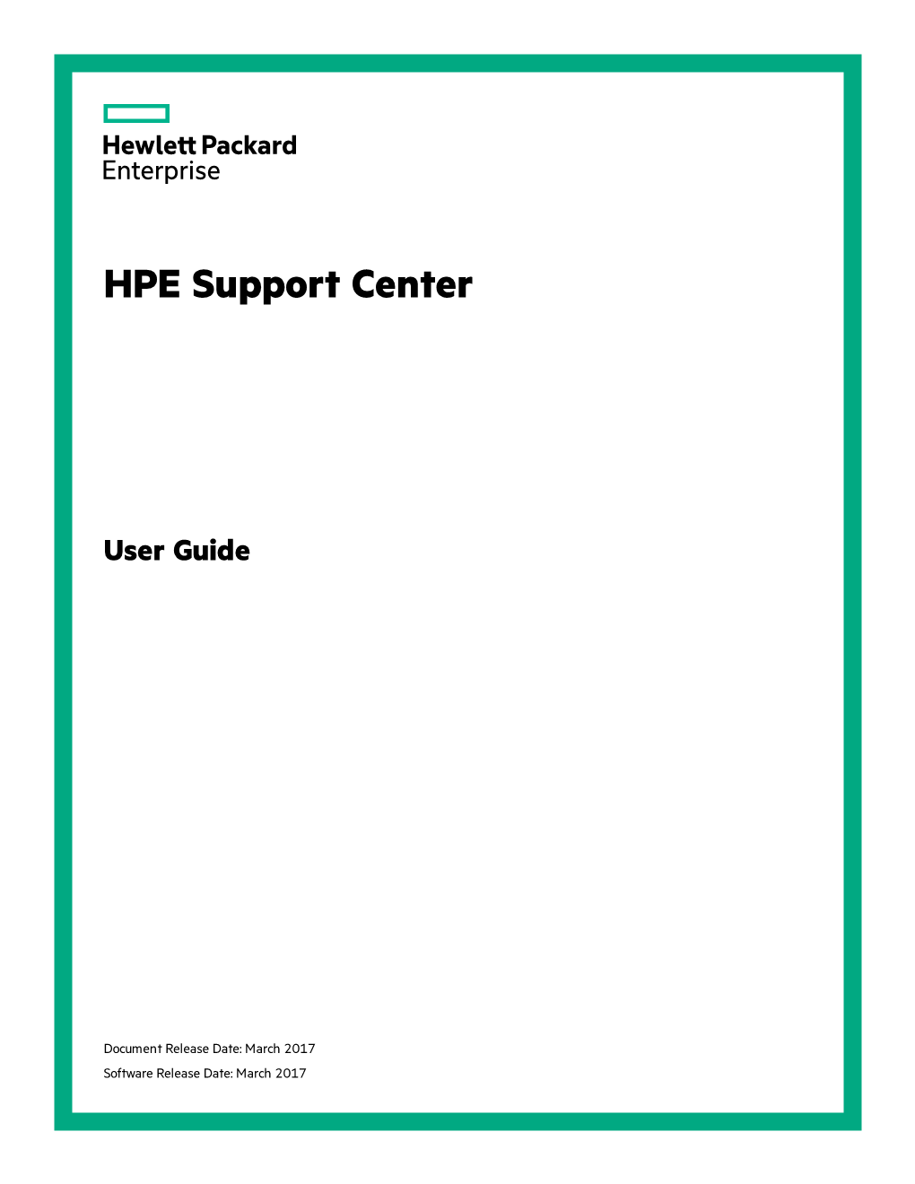 HPE Support Center and Insight Online User Guide