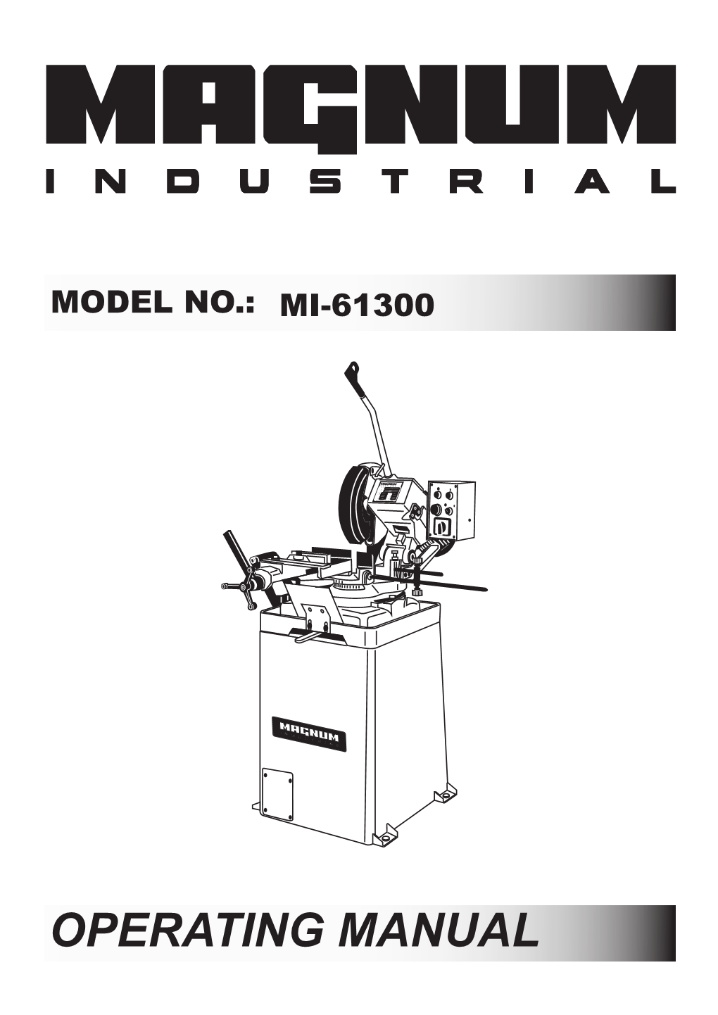 Manual for Magnum Industrial 12" Cold Saw MI-61300