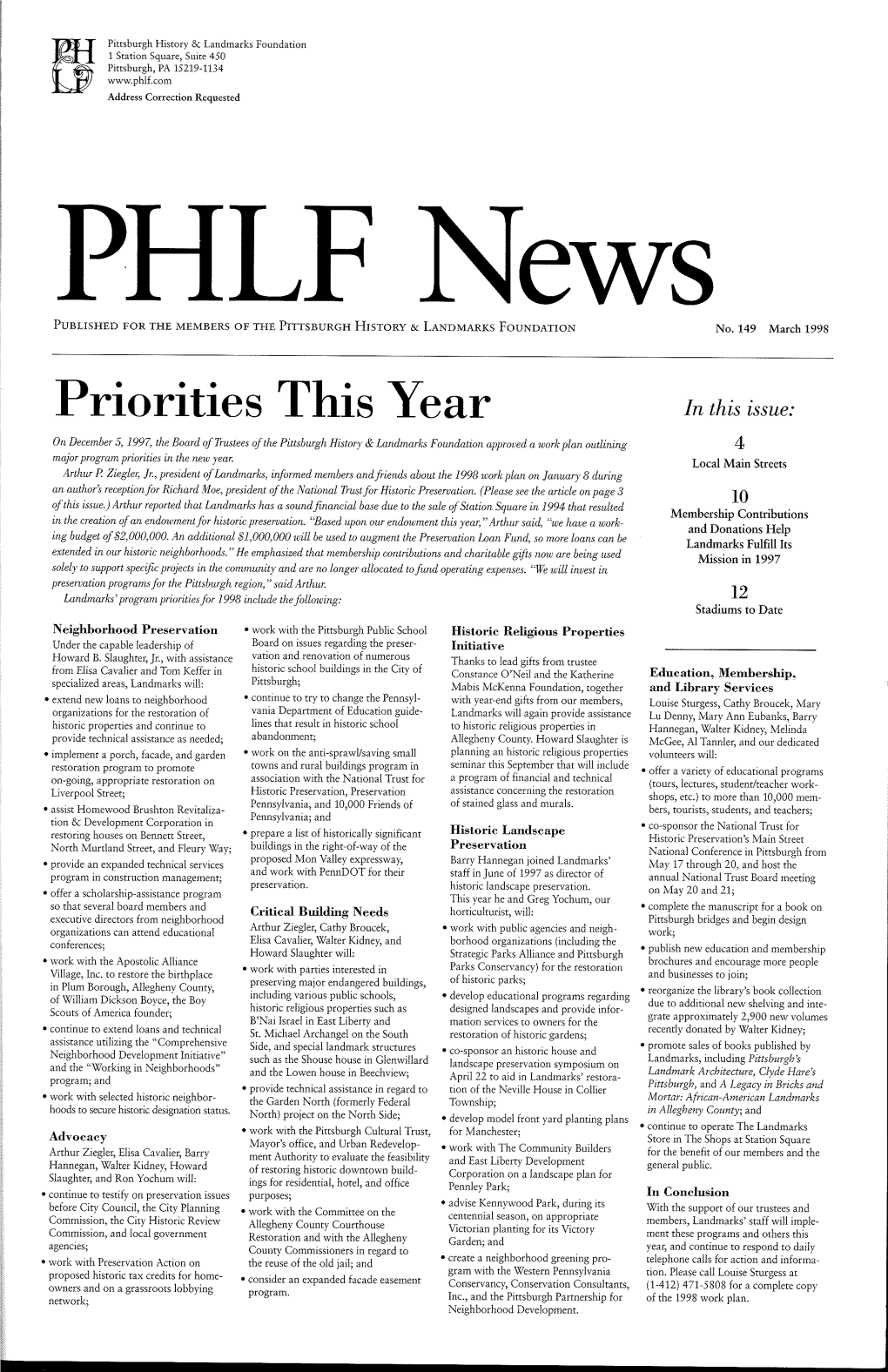 PHLF News Publication