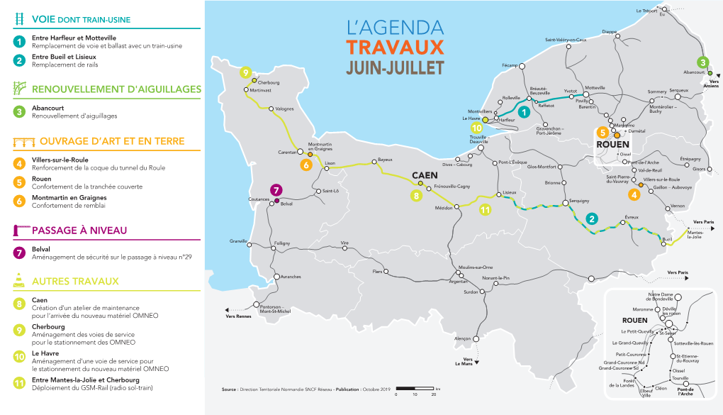 Agenda Travaux De Juin-Juillet 2021 En Normandie