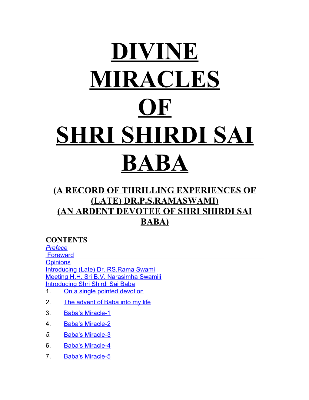 Shri Shirdi Sai Baba