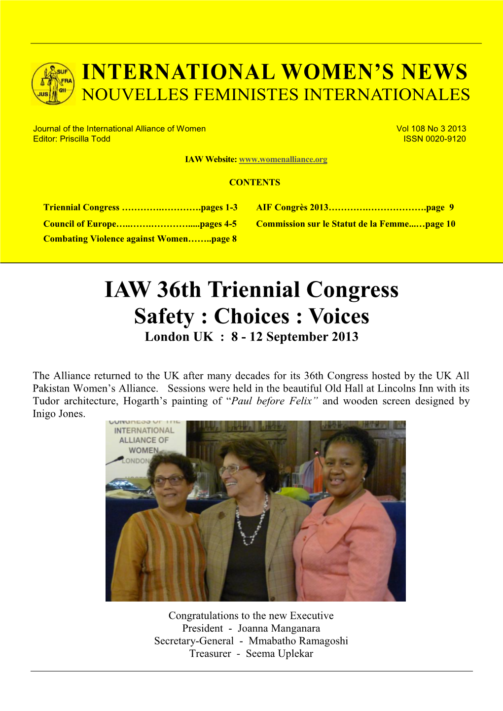 IAW Journal Vol 108 No 3 2013