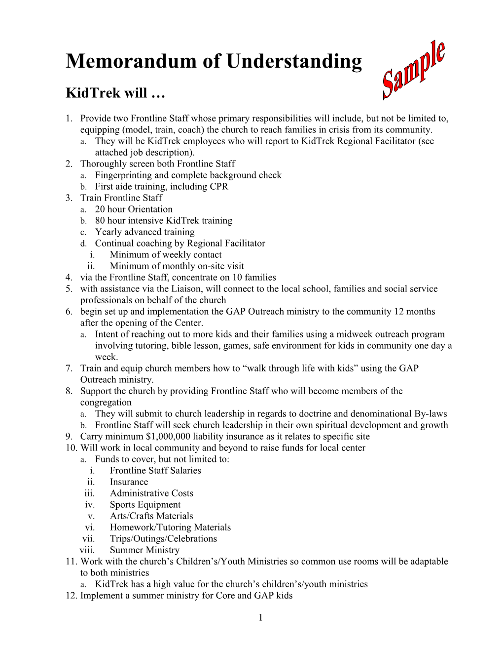 Memorandum of Understanding s12