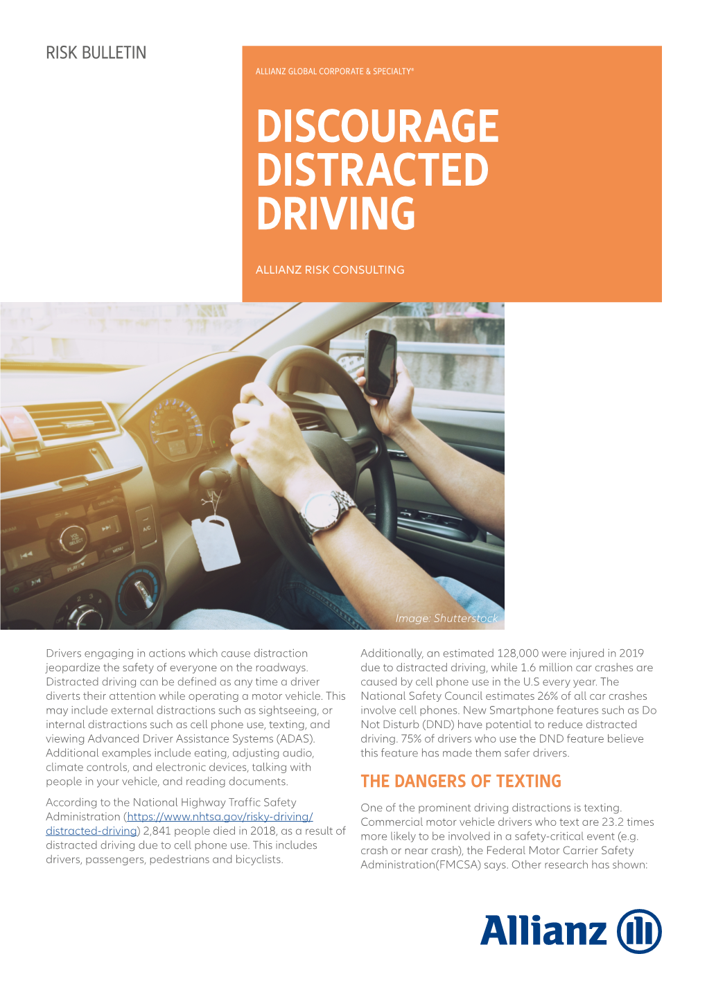 Discourage Distracted Driving