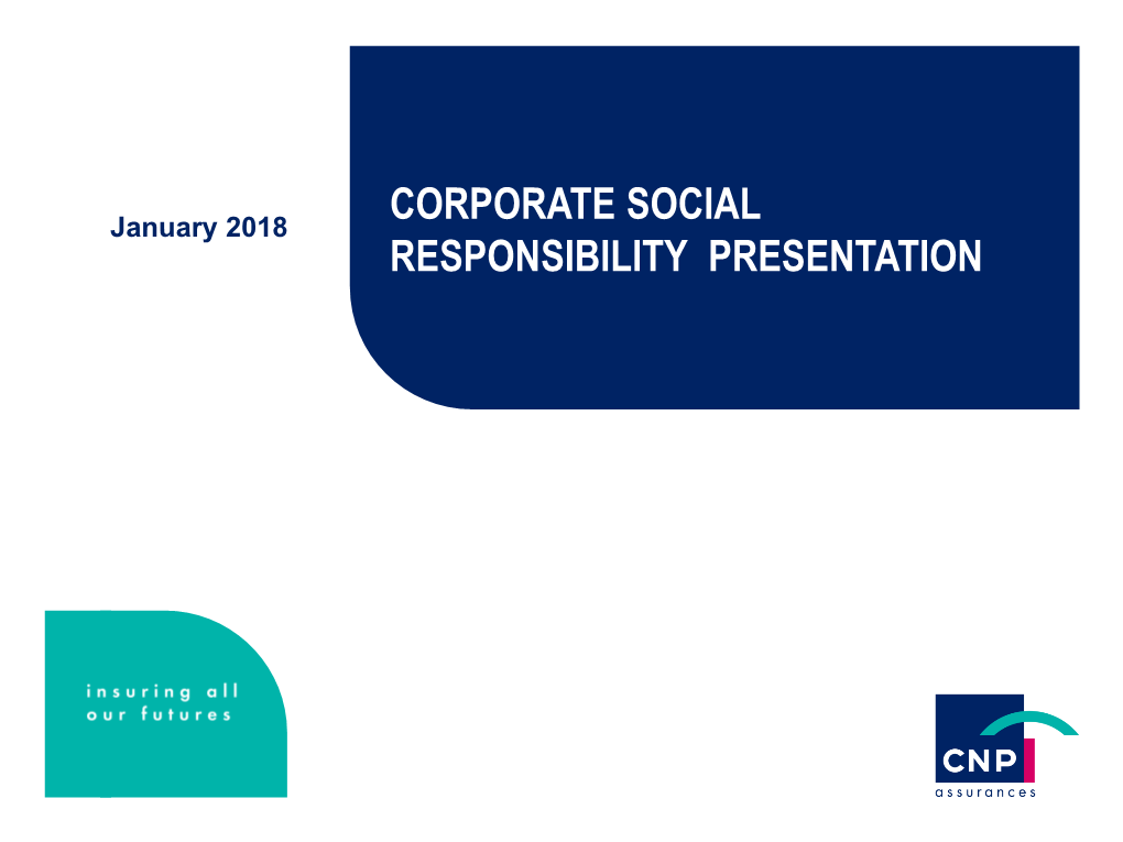 Corporate Social Responsibility Presentation