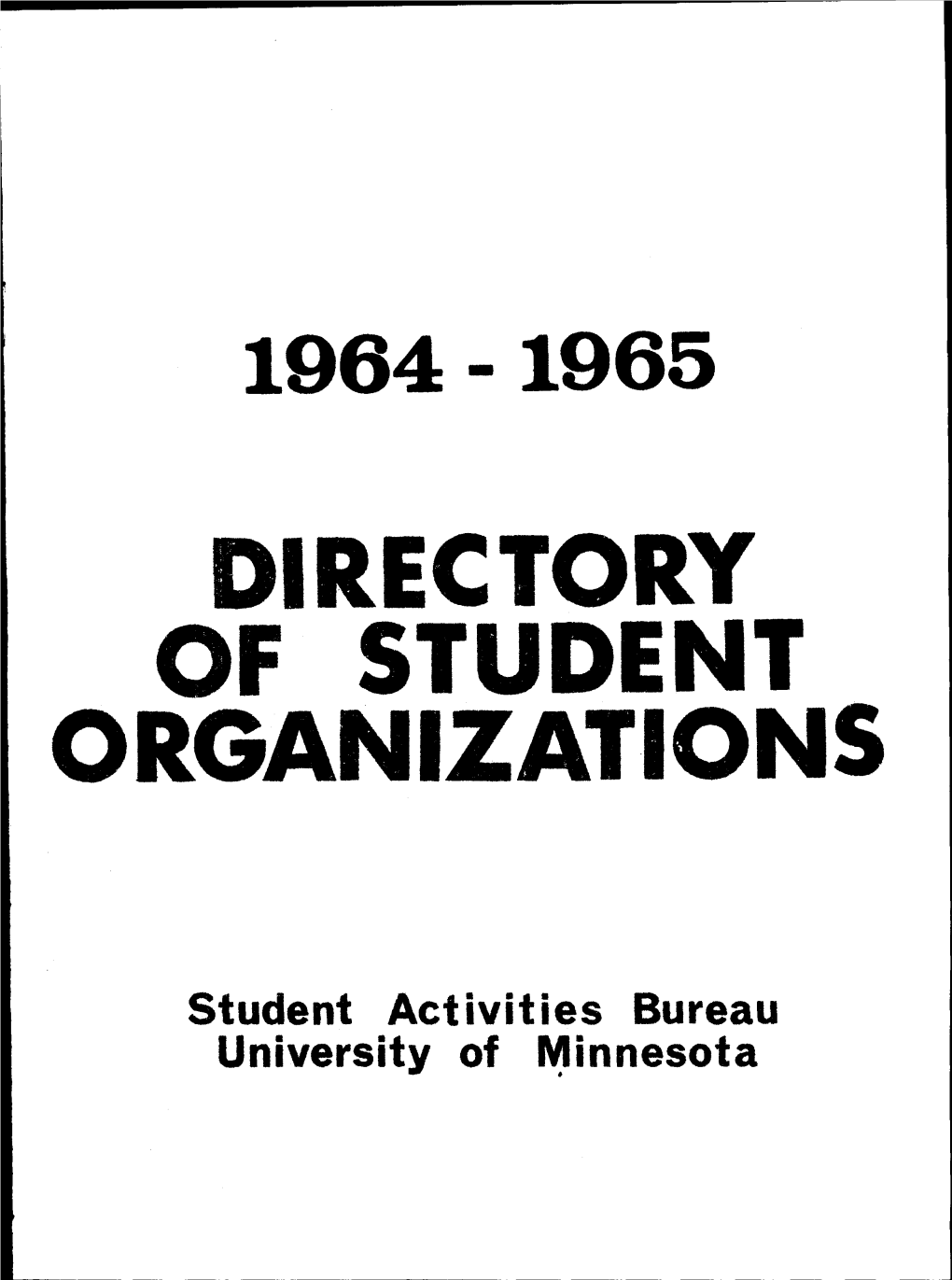 Directory of Student Organizations