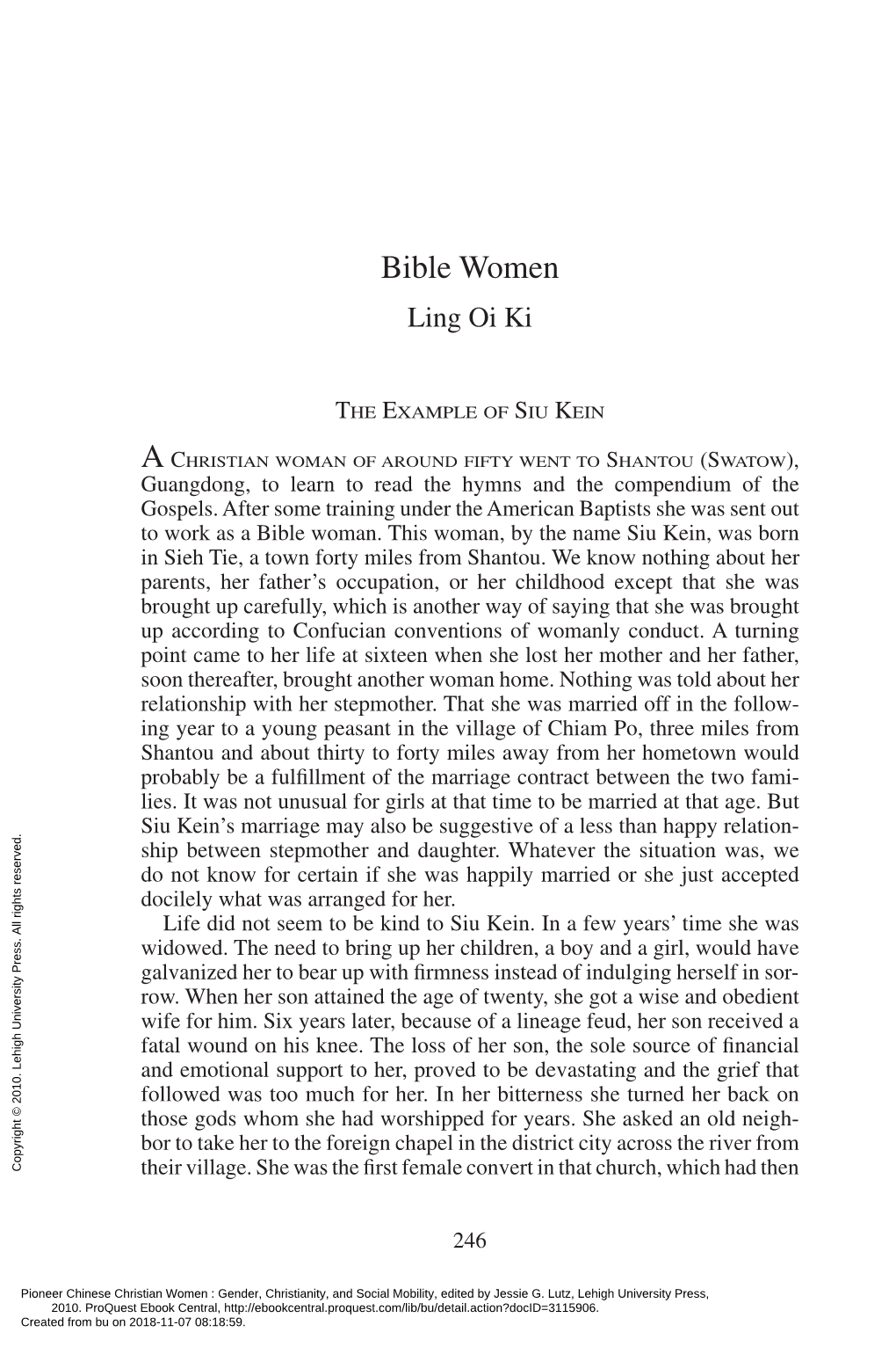 Bible Women Ling Oi Ki