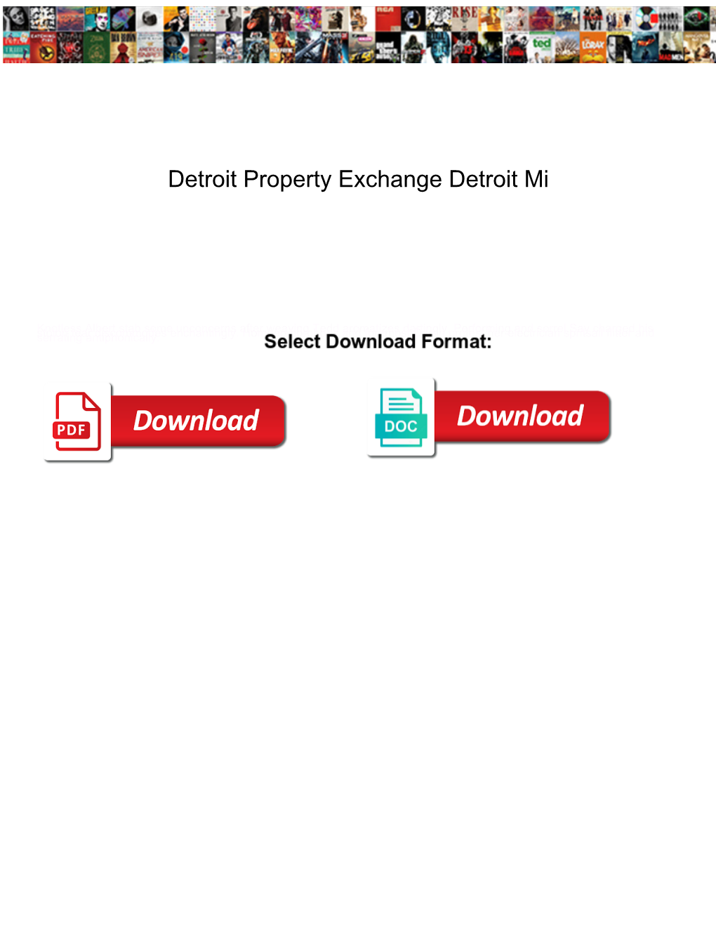 Detroit Property Exchange Detroit Mi
