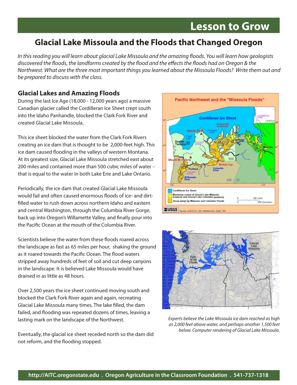 Glacial Lake Missoula and the Floods That Changed Oregon