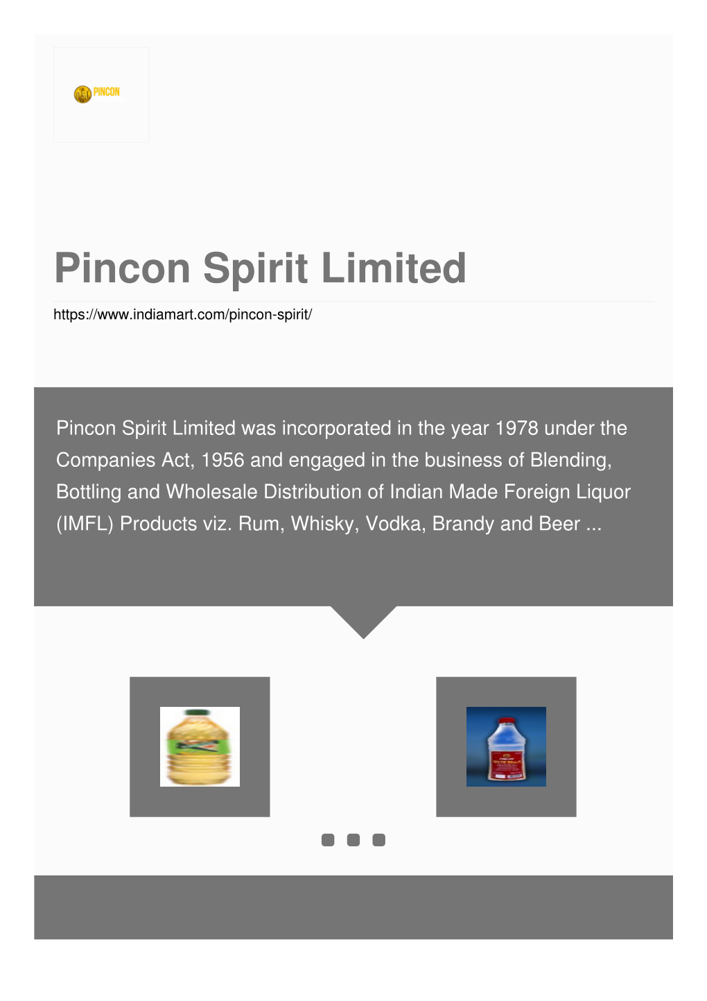 Pincon Spirit Limited