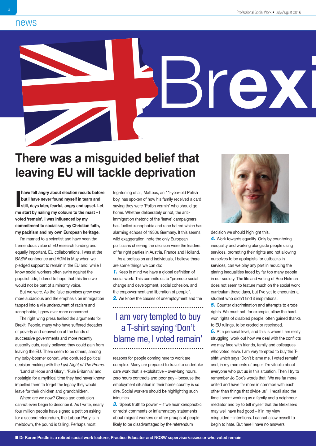 There Was a Misguided Belief That Leaving EU Will Tackle Deprivation