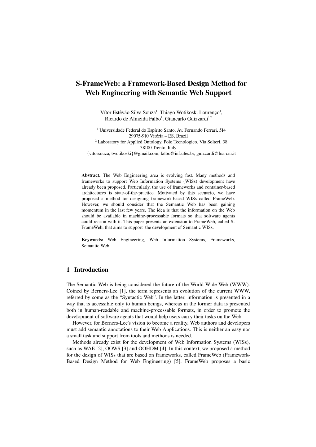 A Frameworkbased Design Method for Web Engineering with Semantic