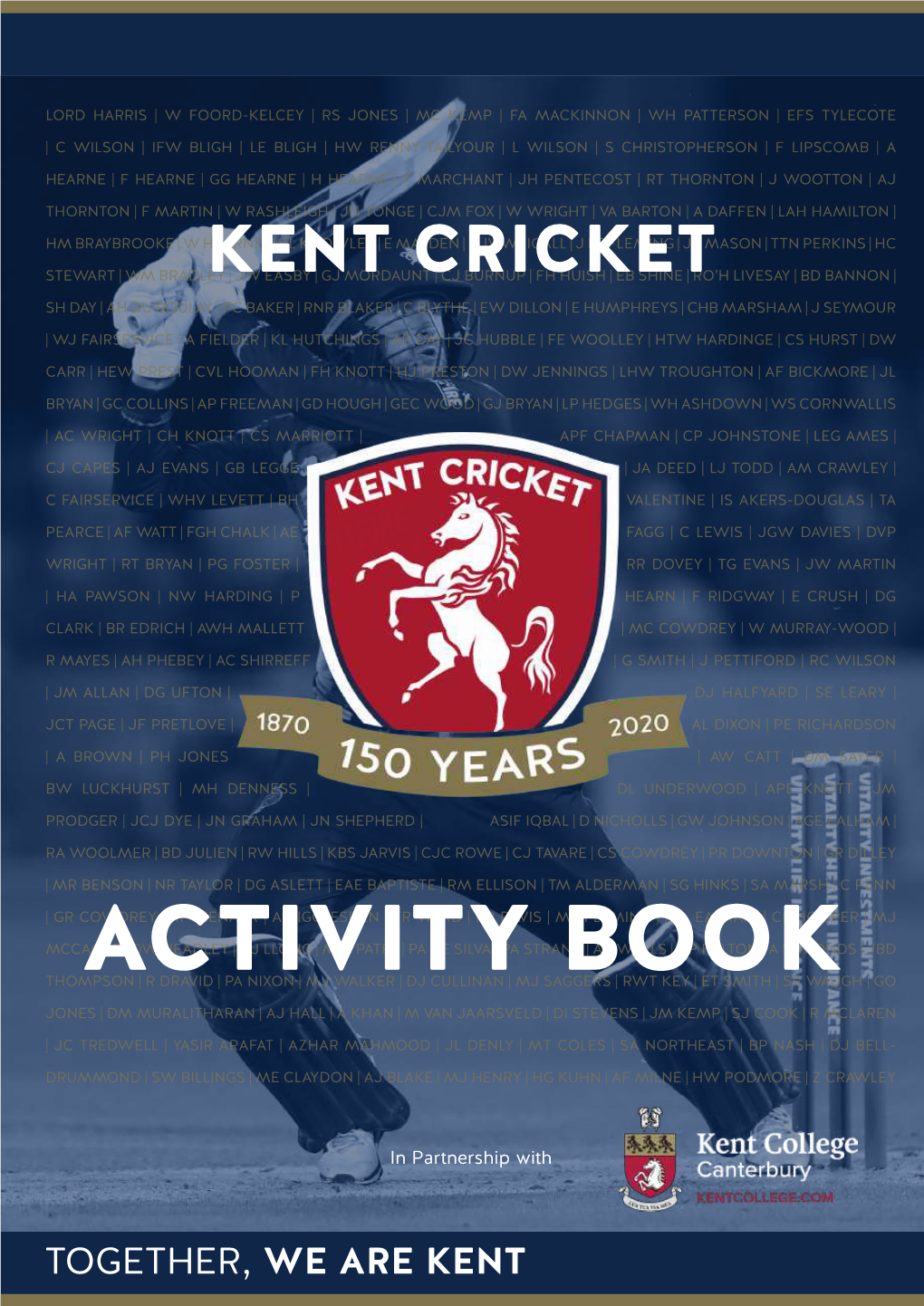 Download Your FREE Kent Cricket Activity Book