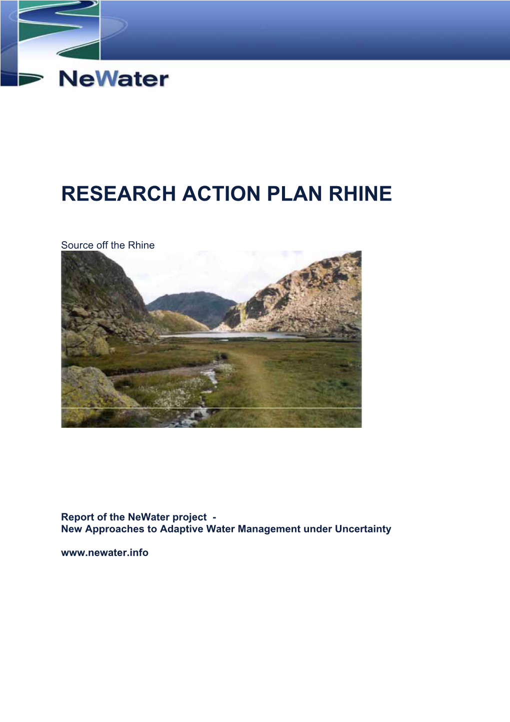 Research Action Plan Rhine