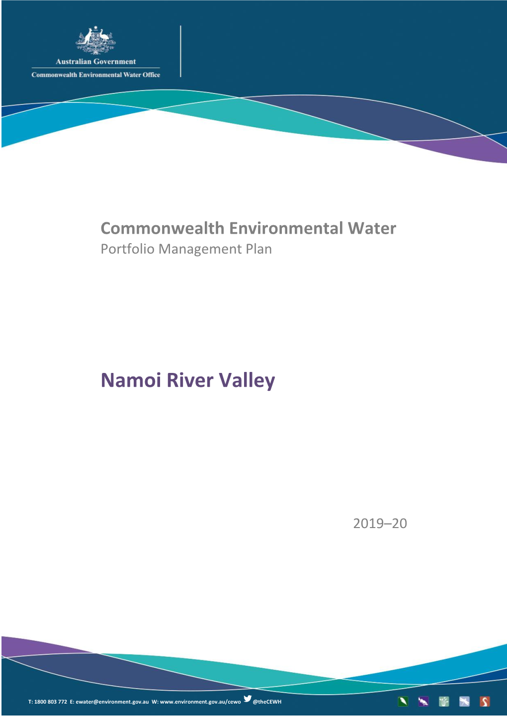 Portfolio Management Plan: Namoi River Valley 2019-20