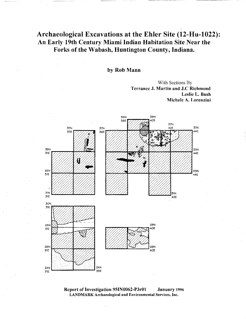 Archaeological Excavations at the Ehler Site (12-Hu-1022): an Early 19Th Century Miami Indian Habitation Site Near the Forks of the Wabash, Huntington County, Indiana