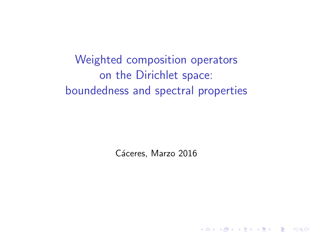 Weighted Composition Operators on the Dirichlet Space: Boundedness and Spectral Properties