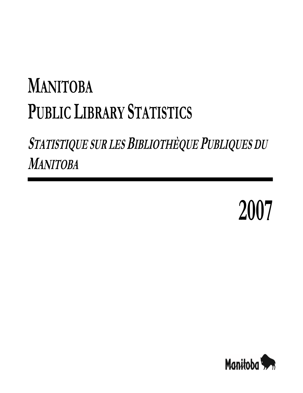 Manitoba Public Library Statistics