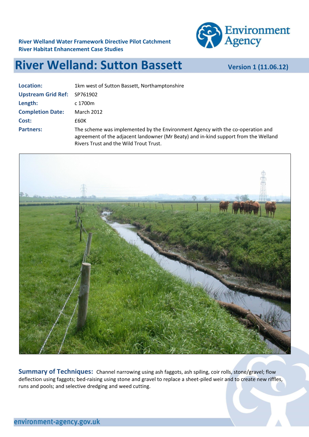 River Welland: Sutton Bassett Version 1 (11.06.12)