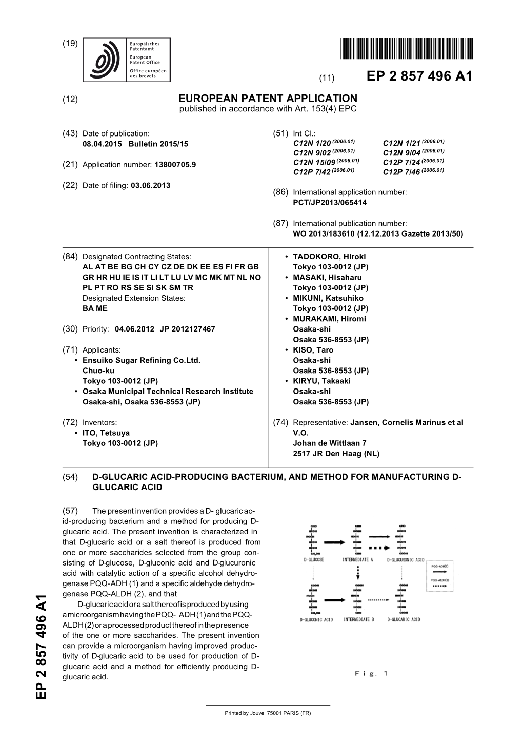 D-Glucaric Acid-Producing Bacterium, and Method for Manufacturing D-Glucaric Acid