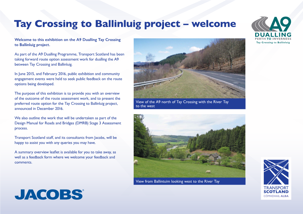 Transport Scotland A9 Dualling Tay Crossing to Ballinluig Project