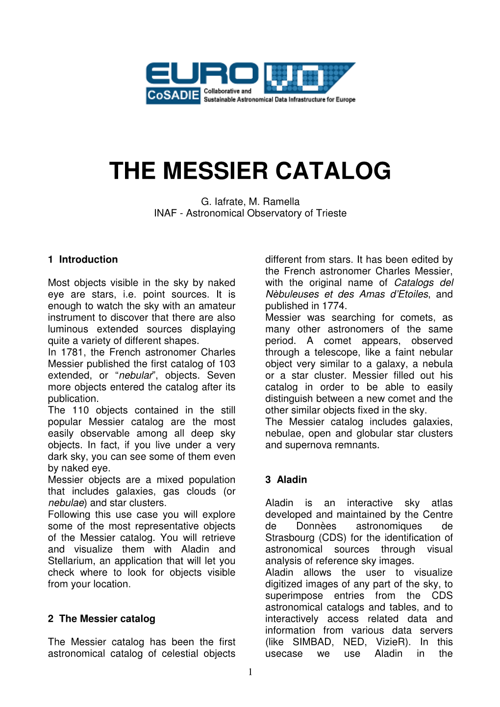 The Messier Catalog