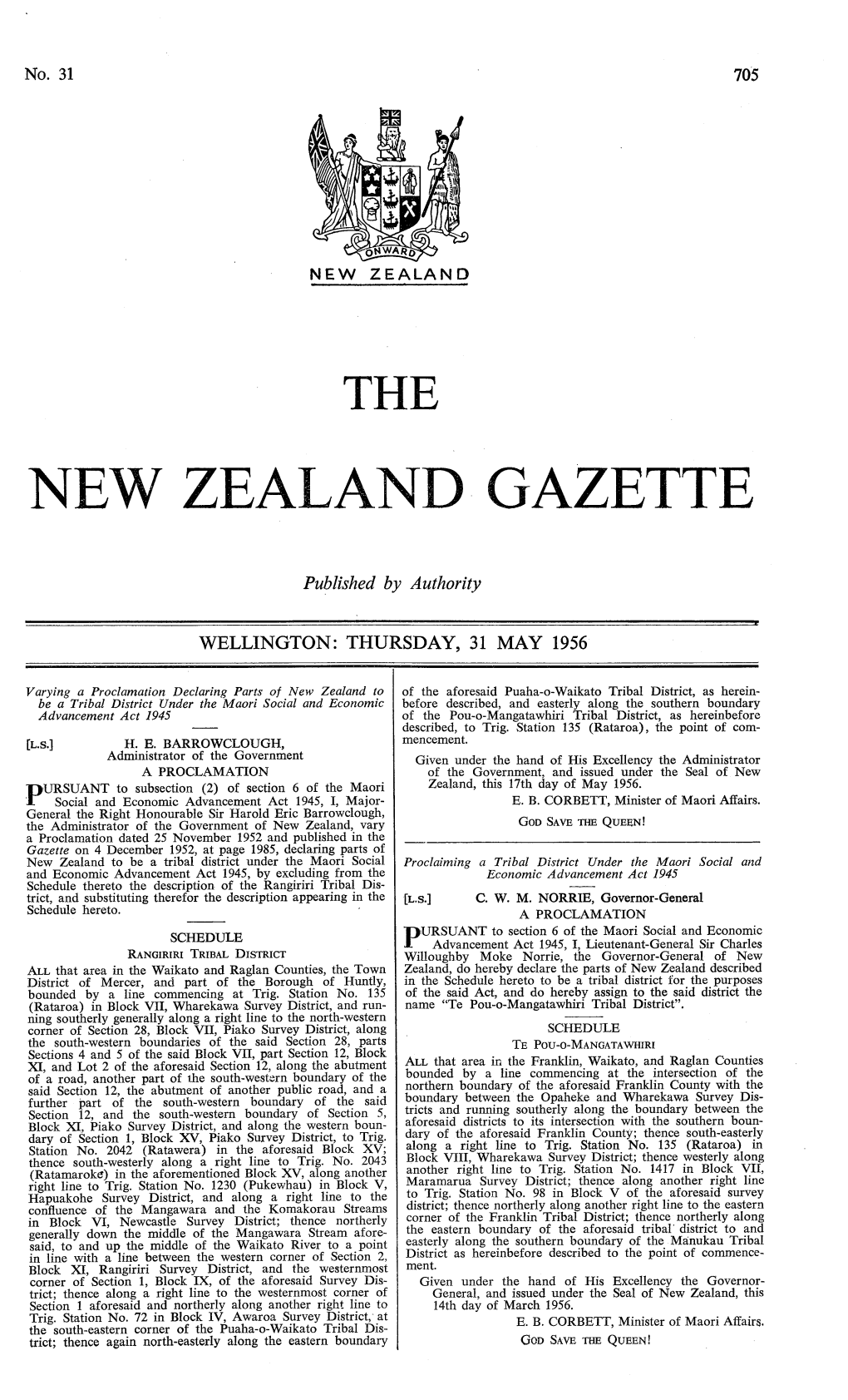 New Zealand· Gazette